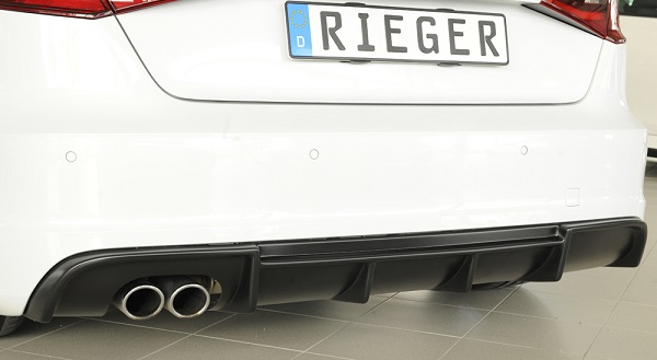 Achter Skirt Audi A3 8V 12-16 S-line Rieger ABS