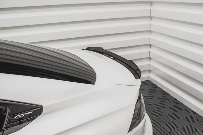 Spoiler uitbreiding Peugeot 508 sedan Maxton Design glans zwart
