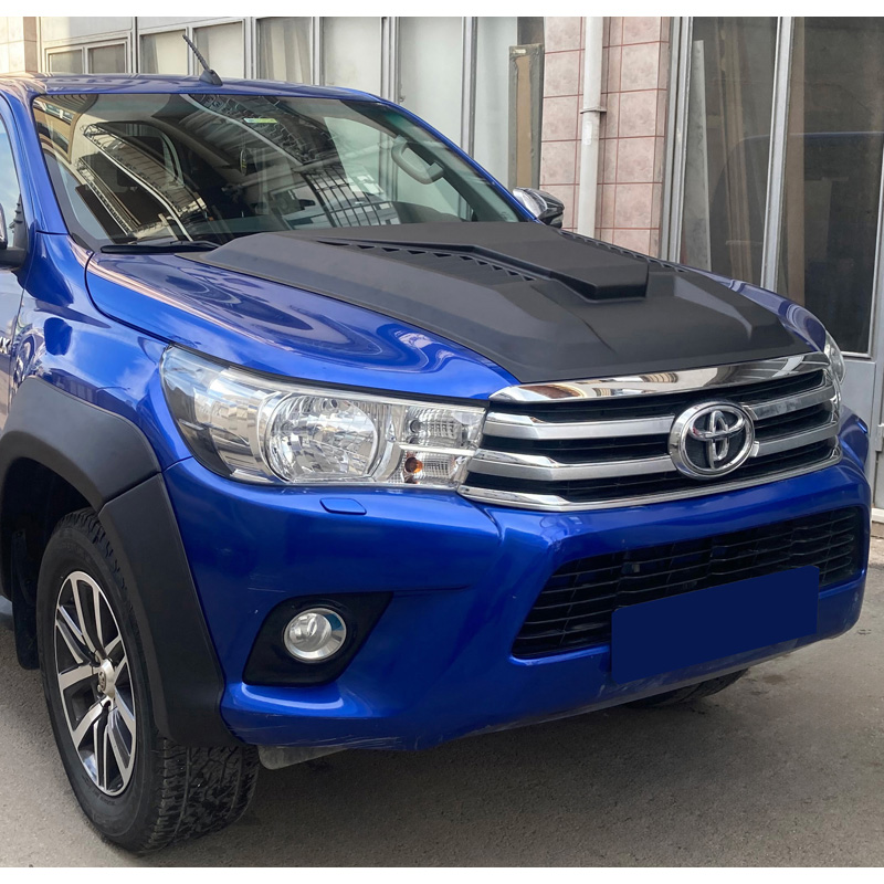 Motorkapluchtinlaat (Scoop)  Toyota Hilux 8e Gen. 2015-2020 - Versie 2 - Matzwart