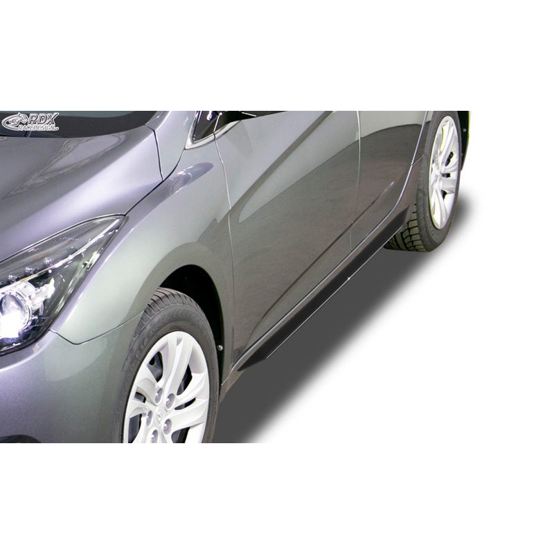 Side skirts 'Slim'  Hyundai i40 2011-2015 & Facelift 2015- (ABS glossy black)