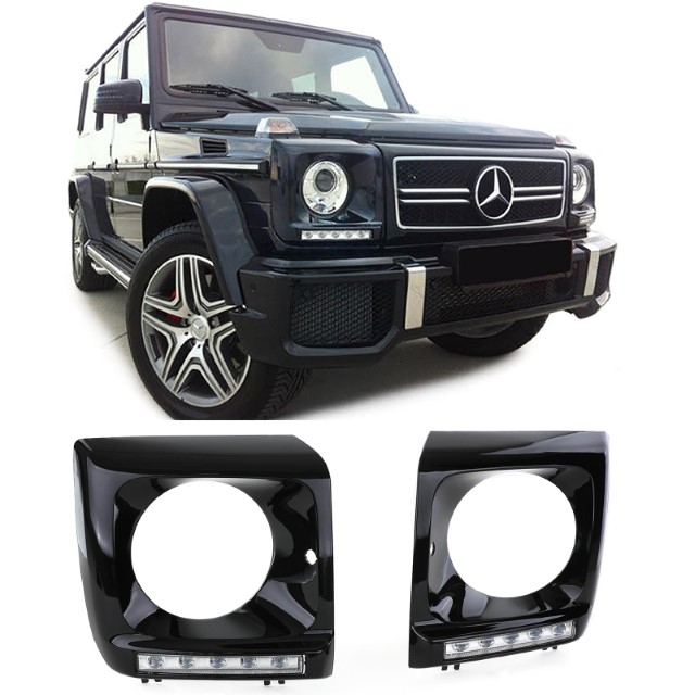 Daytime Running Lights Set Mercedes W463 G-Class 89-12 LED PaintableE