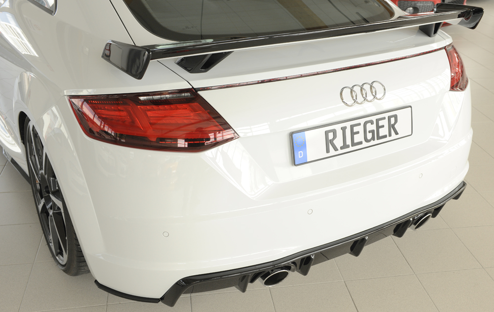 Diffuser Audi TT 8J-FV 8S 14-22 Rieger Glans Zwart