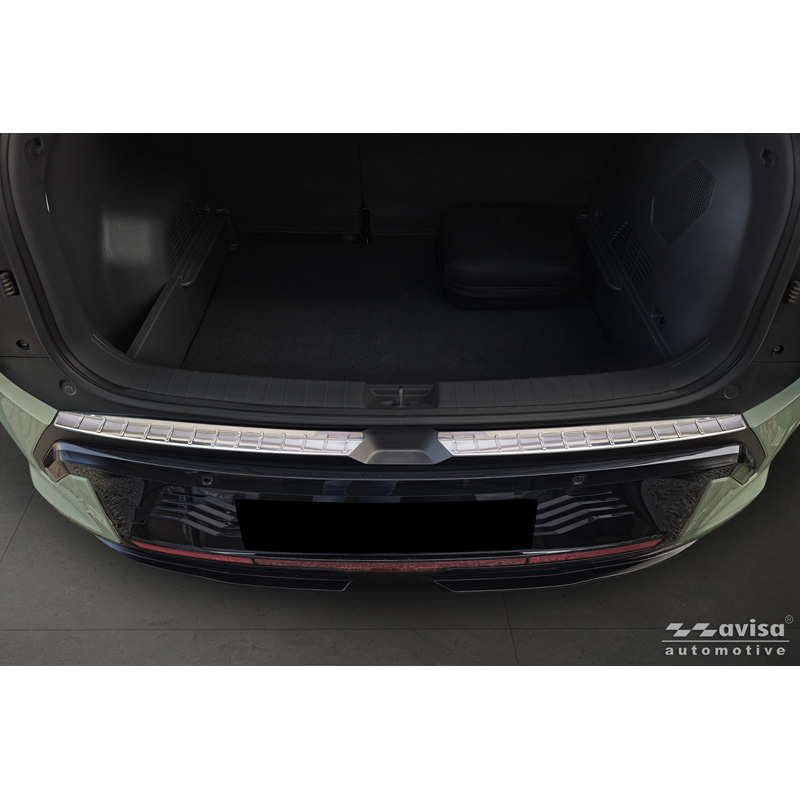 Avisa Stainless Steel Rear Bumper Protector  KIA EV3 GT 2024- - Silver - 2-pieces
