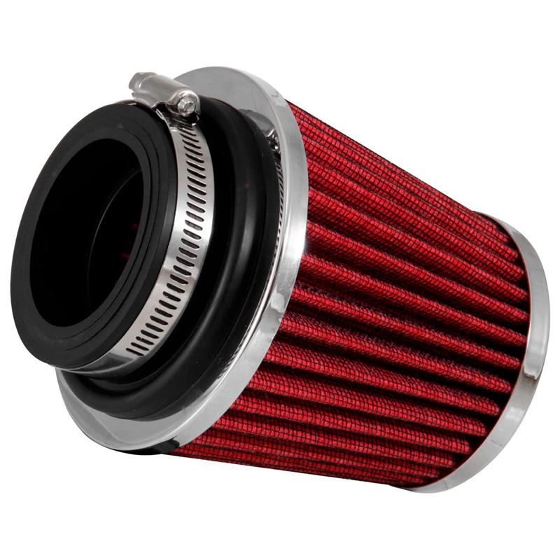 K&N RG-Serie Universal air-Filter with 3 Installation diameters - Length 114mm - Red (RG-1003RD-L)