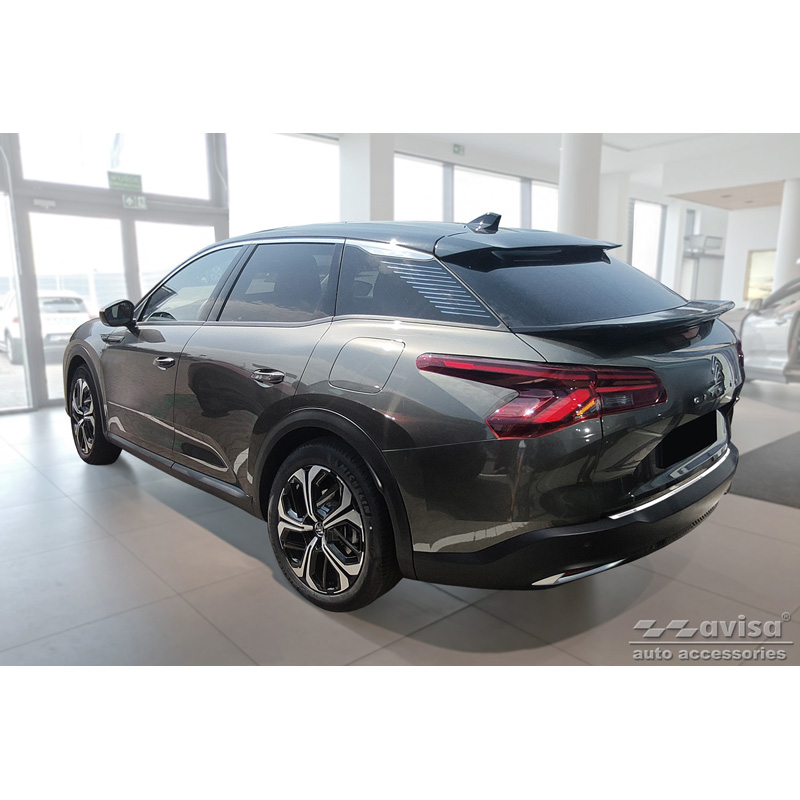 Stainless Steel Rear bumper protector  Citroën C5 X 2021- 'Ribs'