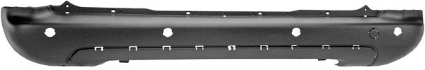 AchterBumper BERLINGO, 08->> ZWART voor FZG.+SPOIL+PDC