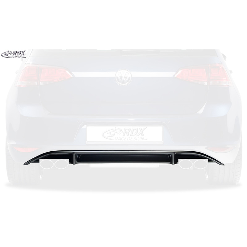 Rear bumper skirt 'Diffusor'  Volkswagen Golf VII HB 3/5-doors 2012- 'R-Look' excl. GTi/GTD (PUR)
