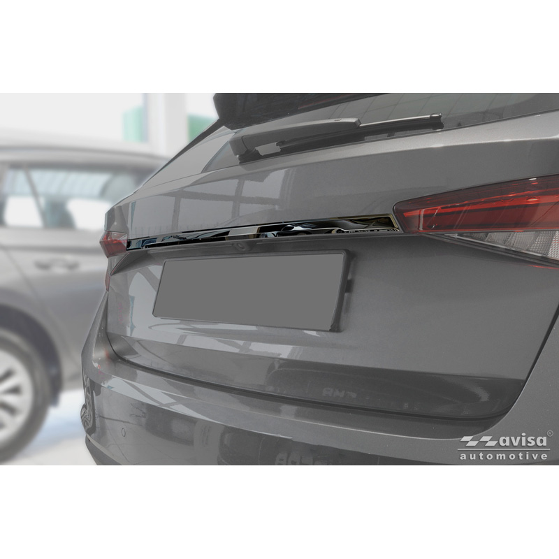 Avisa Zwart Chroom RVS Kofferbak Sierlijst  Skoda Fabia IV (PJ3) 2021-