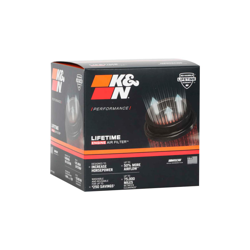 K&N Universal Conical Air Filter 100mm flange, 140mm base, 114mm top, 83mm height (RU-5153)