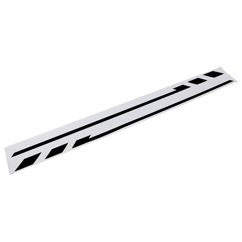 Foliatec PIN-Striping mirror cap design black - Width = 1,3cm: 2x 35,5cm