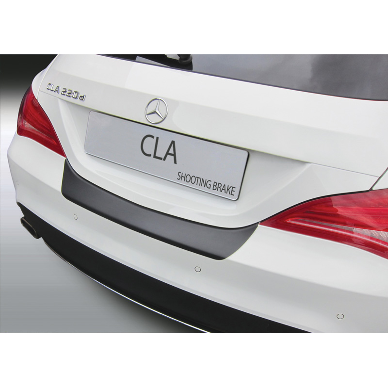 ABS Rear bumper protector  Mercedes CLA Shooting Brake Sport/250 AMG Line 2015-2018 Black