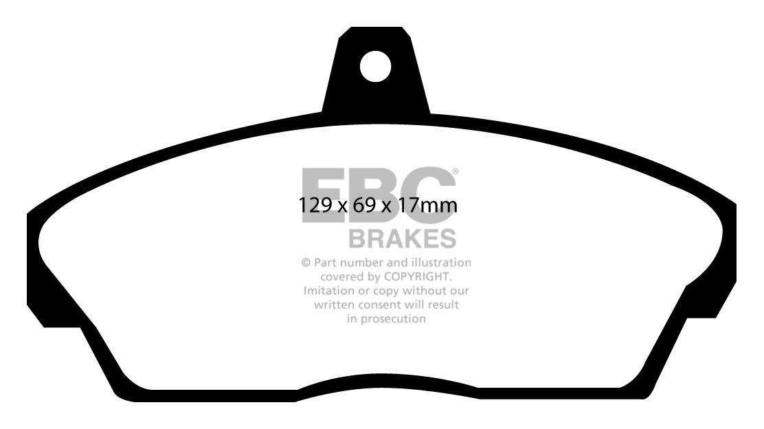 EBC Brakes ROVER 400 1.8 96-2000 Remblokken voorzijde greenstuff