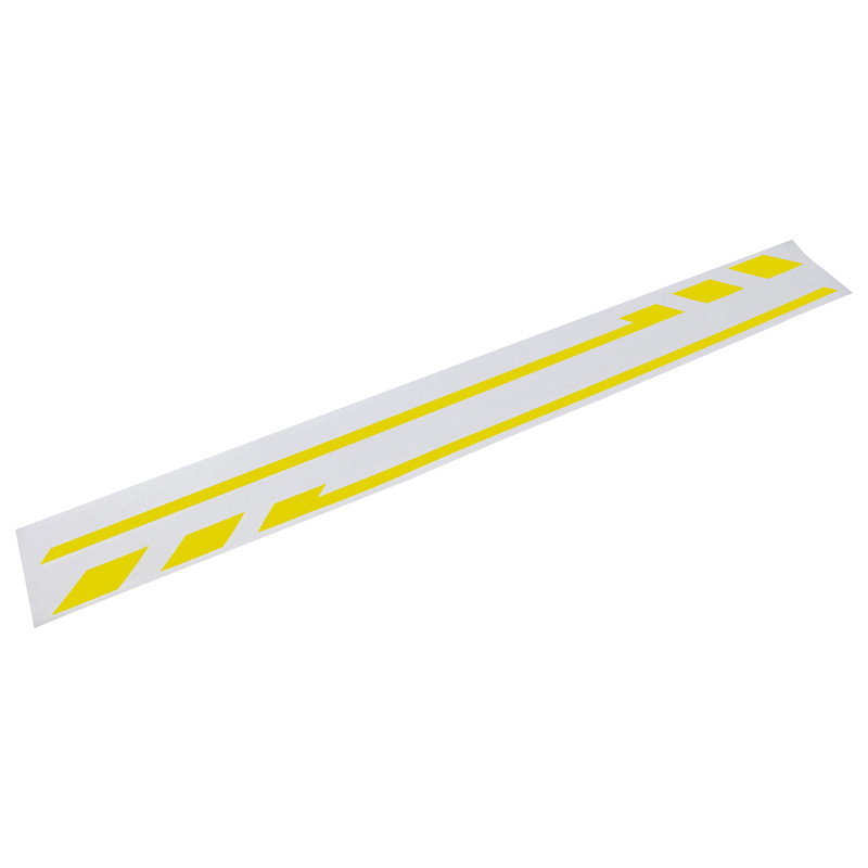 Foliatec PIN-Striping mirror cap design yellow - Width = 1,3cm: 2x 35,5cm