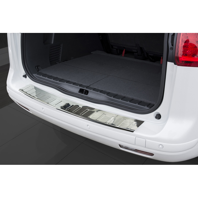 Stainless Steel Rear Bumper protector  Peugeot 5008 2009-2016 'Ribs'