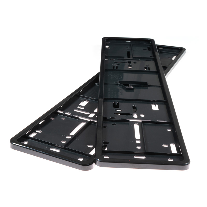 Set Premium Synthetic license plate holders 52,7x12,3cm - Type Mono - Black - 2 pieces
