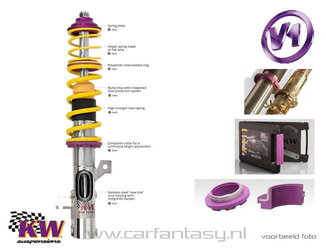 Schroefset KW V1 inox VW Bus / Transporter T5 (7H..) 2.5 TDI 01/