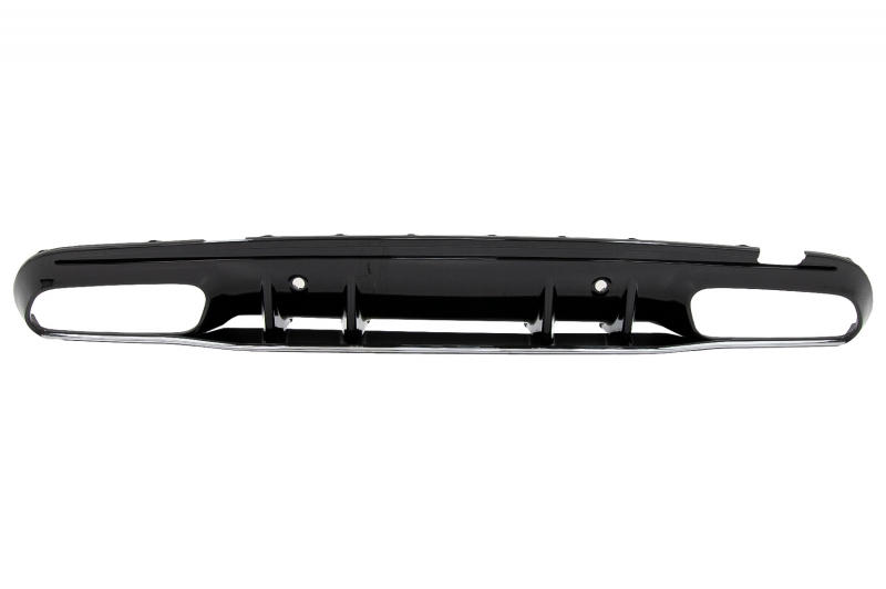 Achterbumper Diffusor Mercedes W205 C-Klasse C63S Design Zwarte Tips AMG Sport Line