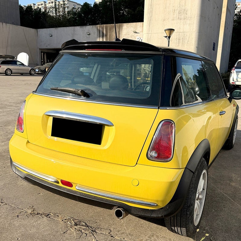 Roof spoiler (Spoiler Cap)  Mini One/Cooper R50/R53 2001-2006 (ABS Glossy Black)