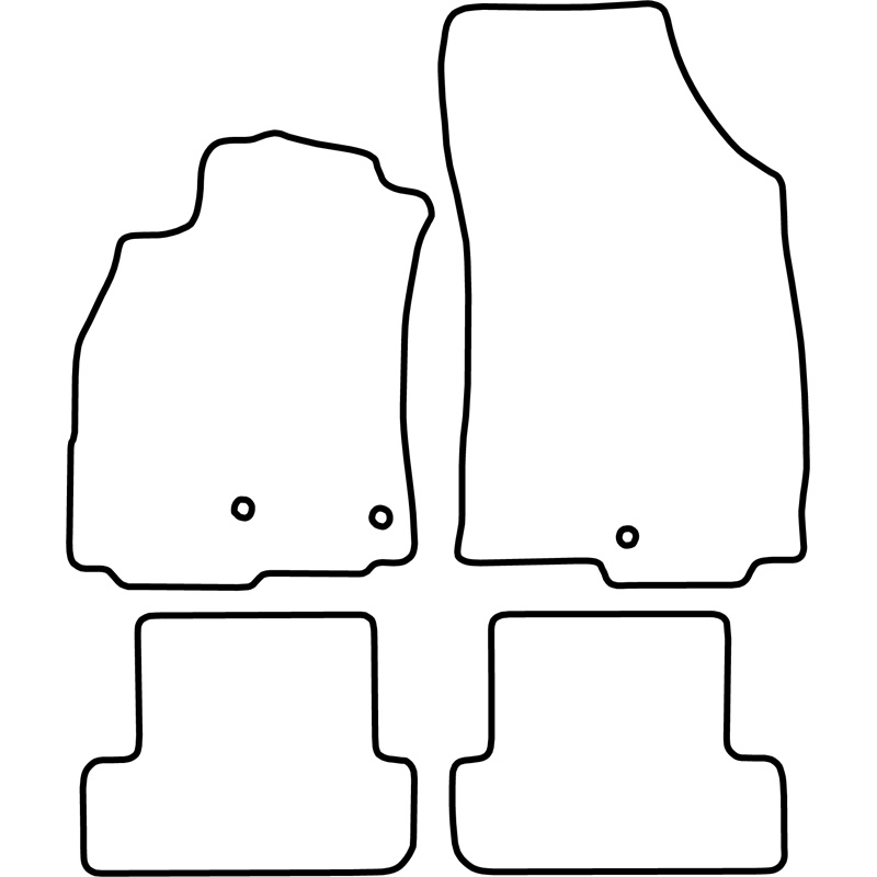 Set velour car mats  Renault Megane III HB 5-doors & Break 2008-2015 excl. Bose
