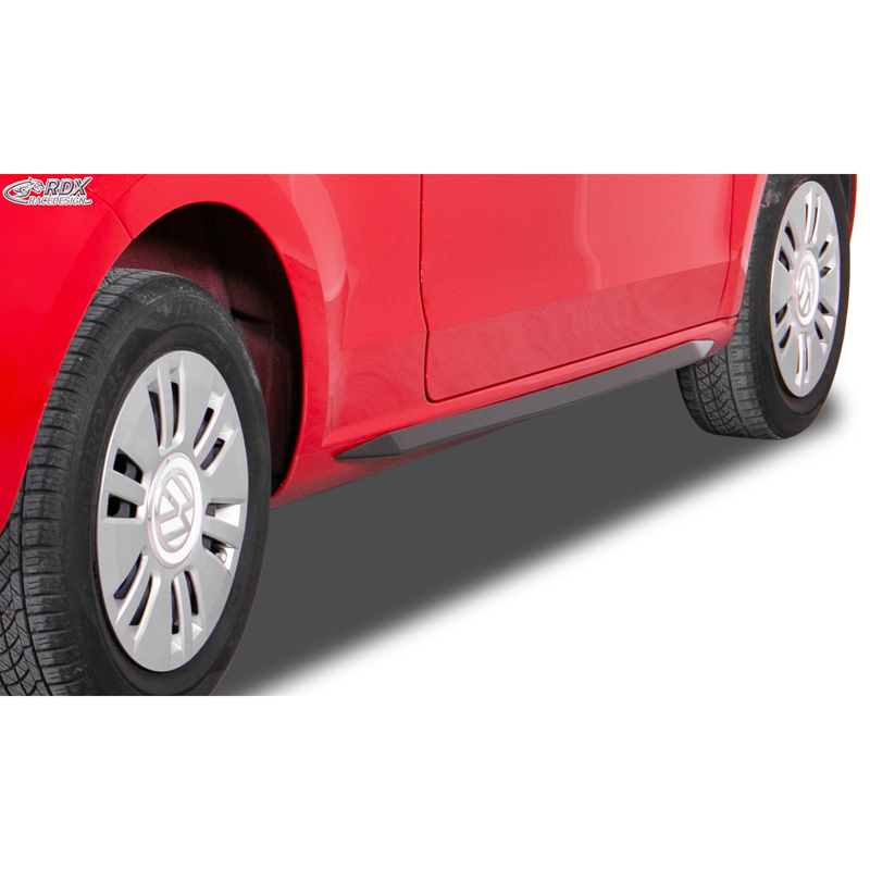 Side skirts 'Slim'  Volkswagen Up/Skoda Citigo/Seat Mii 2011- (ABS glossy black)