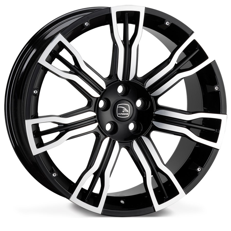 Velgen Hawke Saker 2 22x9,5 5x120 ET45 Zwart Gepolijst