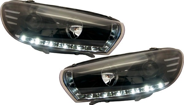Koplampen VW Scirocco 08-14 LED DRL