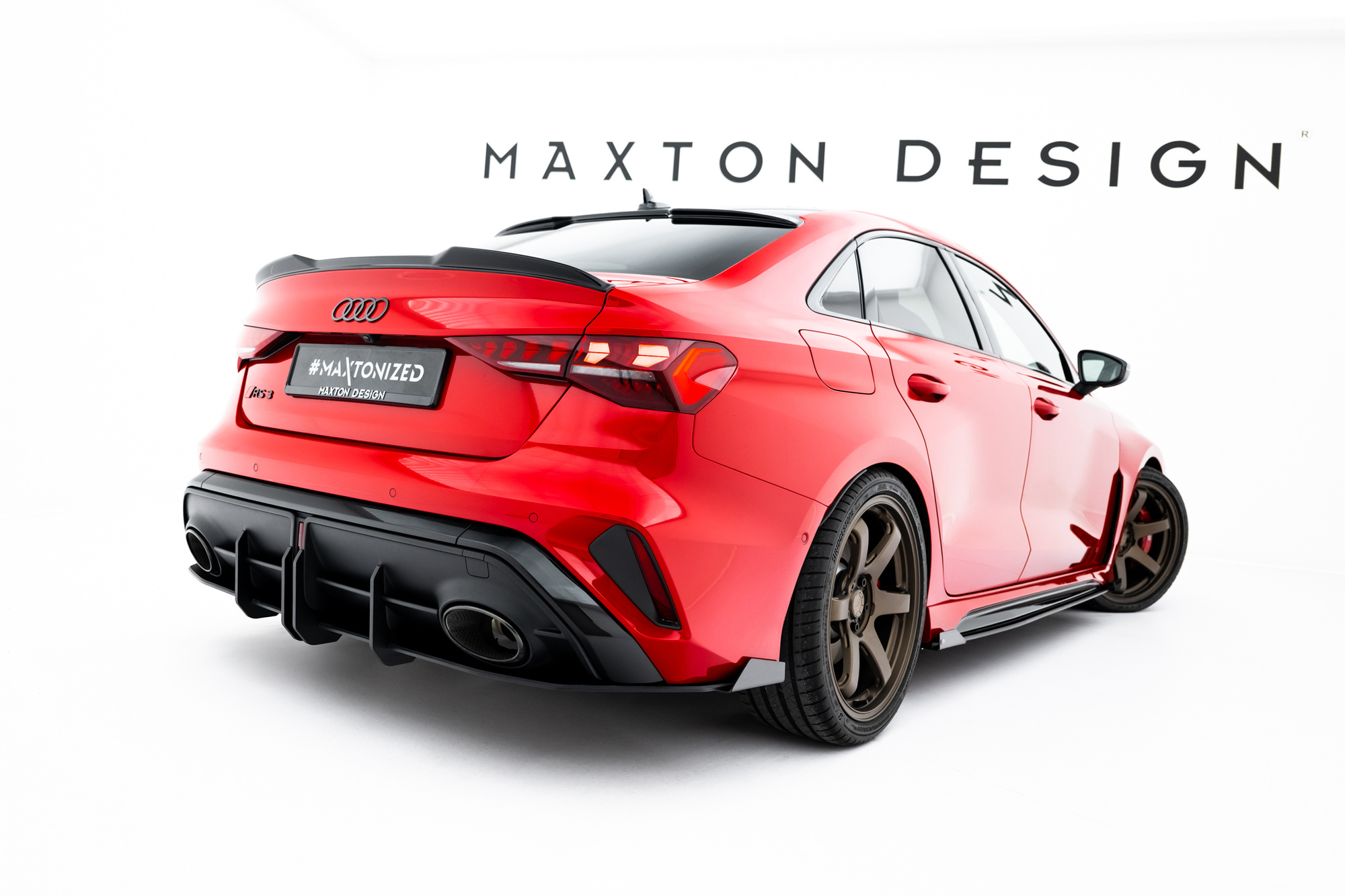 Street Pro Rear Diffuser + Flaps Audi RS3 Sedan 8Y Facelift