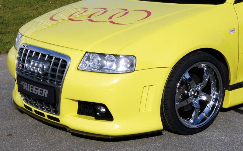 Spoilerzwaard voor Frontbumper Audi S3 ABS Rieger