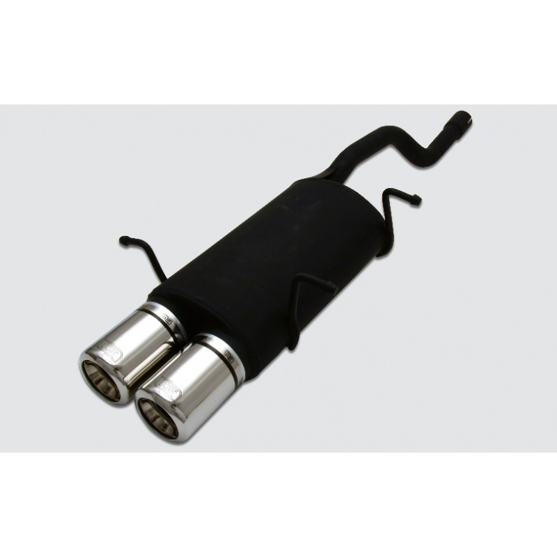 Sport exhaust  Suzuki Swift II HB 1.0i 37/39/41kW/1.3i 47/50/52/54kW 1989-2005 2x 80mm