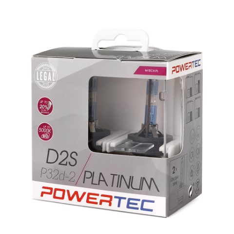 D2S Powertec Platinum +130% Xenon lampen 5000K Duo Box