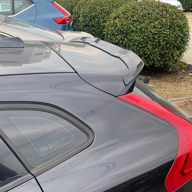 Dakspoiler (Spoiler Cap)  Volvo V40 2012-2019 incl. R-Design (ABS Glanzend zwart)