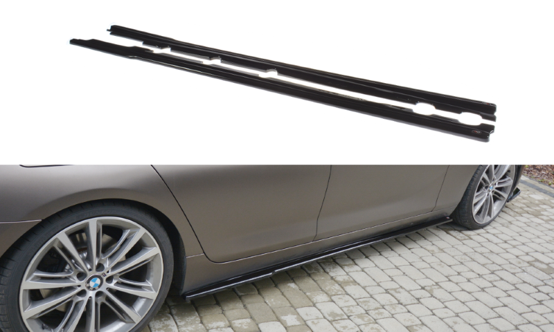 Zijskirts Diffusers BMW 6 GRAN COUPÉ Glanzend Zwart