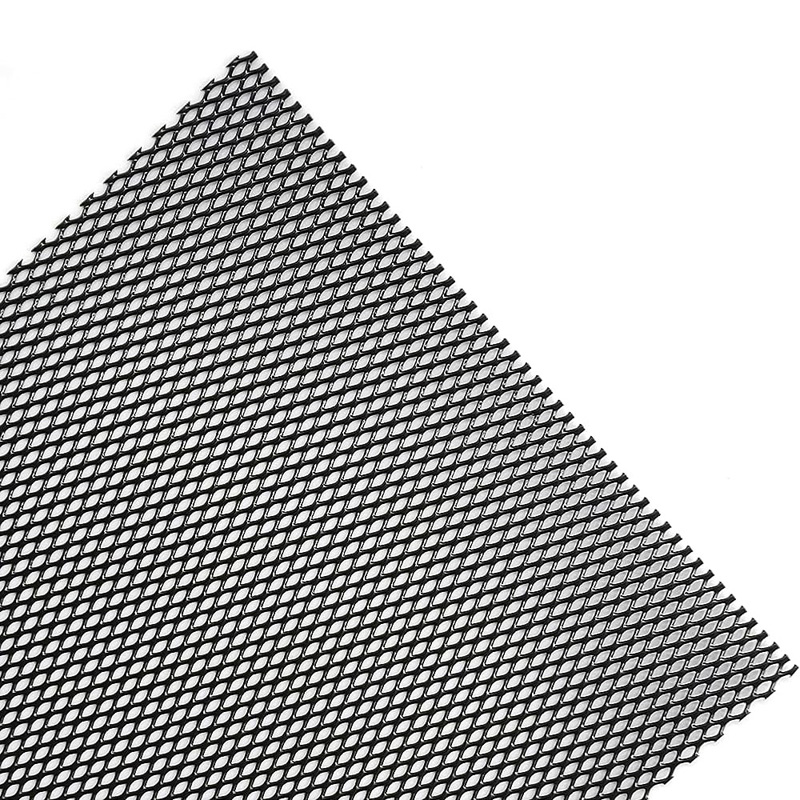 Simoni Racing Black Aluminium Grill Mesh - 110x50cm - Medium Fine Mesh