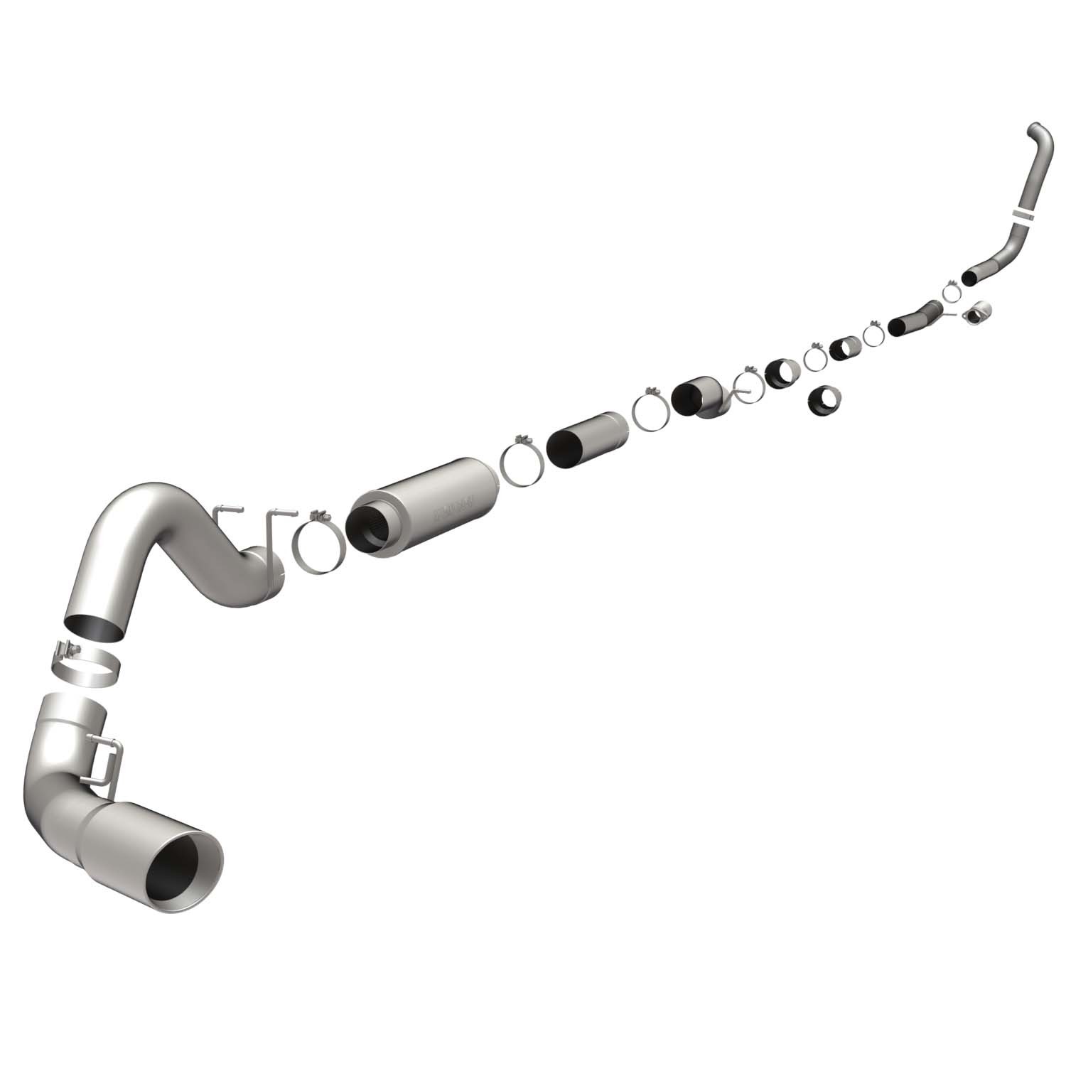 Ford Sys TB 05- Ford 6.0L 5" CC/SB-LB Magnaflow Cat-Back