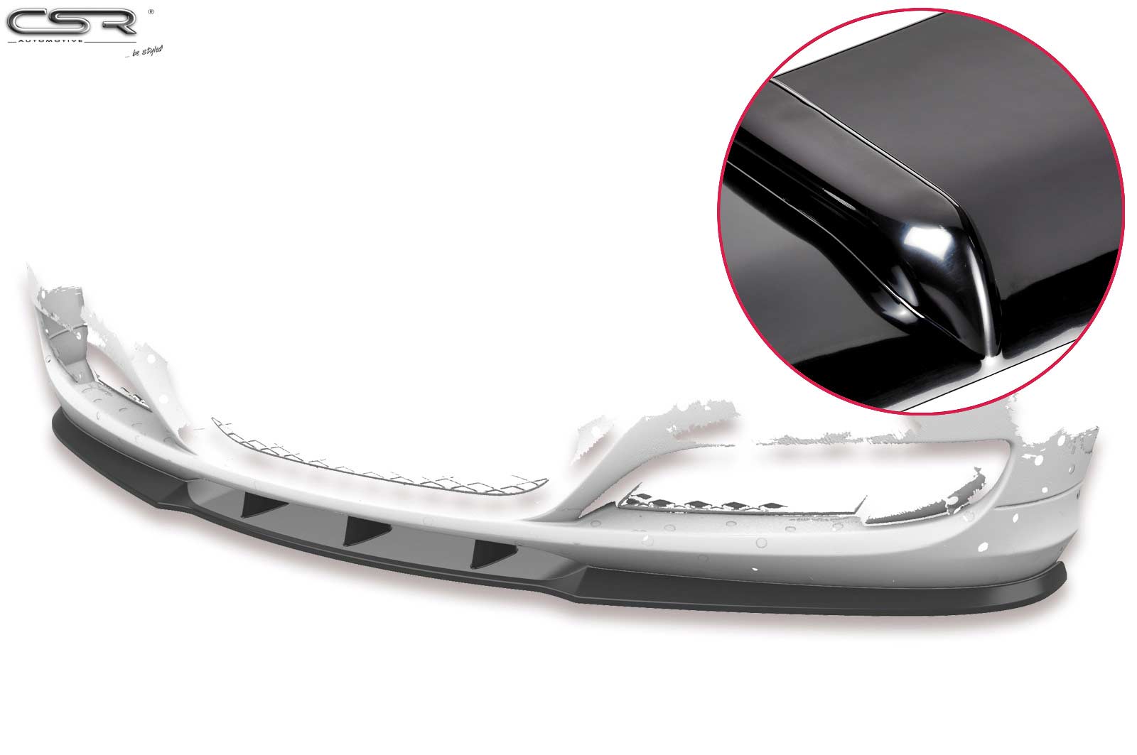 Voorspoiler BMW 3-Serie E90/E91  Glans Zwart