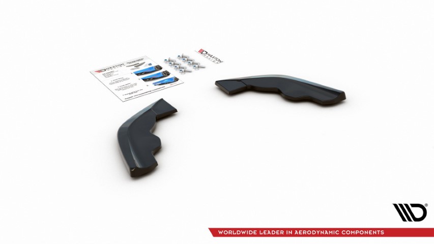 Achter Diffusors zijkanten BMW 1 Serie F40 M-Pack/ M135i Glans Zwart V3