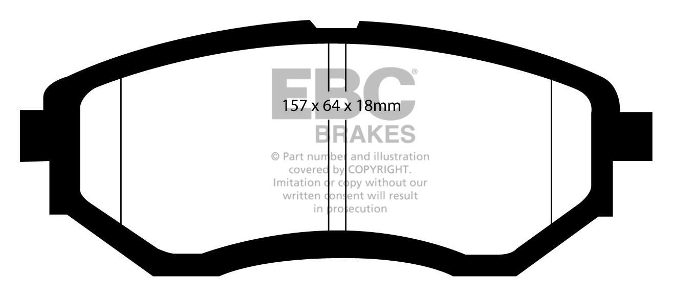 EBC Brakes SUBARU Outback 3.6 2009-.. Remblokken voorzijde redst