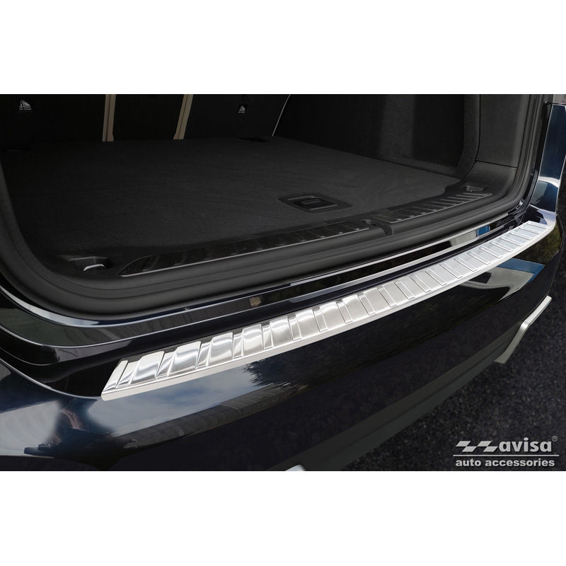 Stainless Steel Rear bumper protector  BMW iX3 (G08) 2020- 'Ribs'