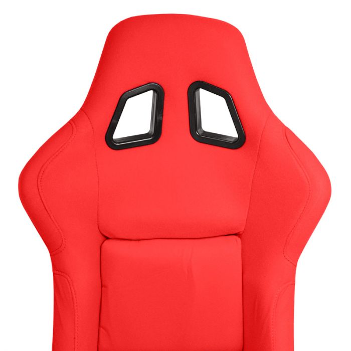 Sportstoel 'MO' - Rood - Vaste polyester rugleuning - incl. sledes