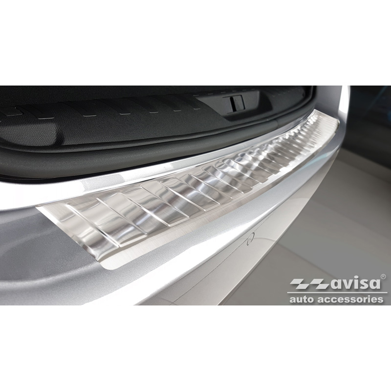 Stainless Steel Rear bumper protector  Peugeot 308 II SW 2013-2017 & Facelift 2017-2021 'Ribs'