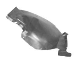 binnenscherm, plastic, voor, rechts Peugeot 406, 1999-2004