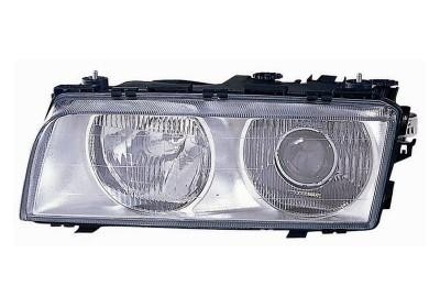 koplamp, H7+H1, chroom, elektr verstelb, links,-1998 BMW 7 serie