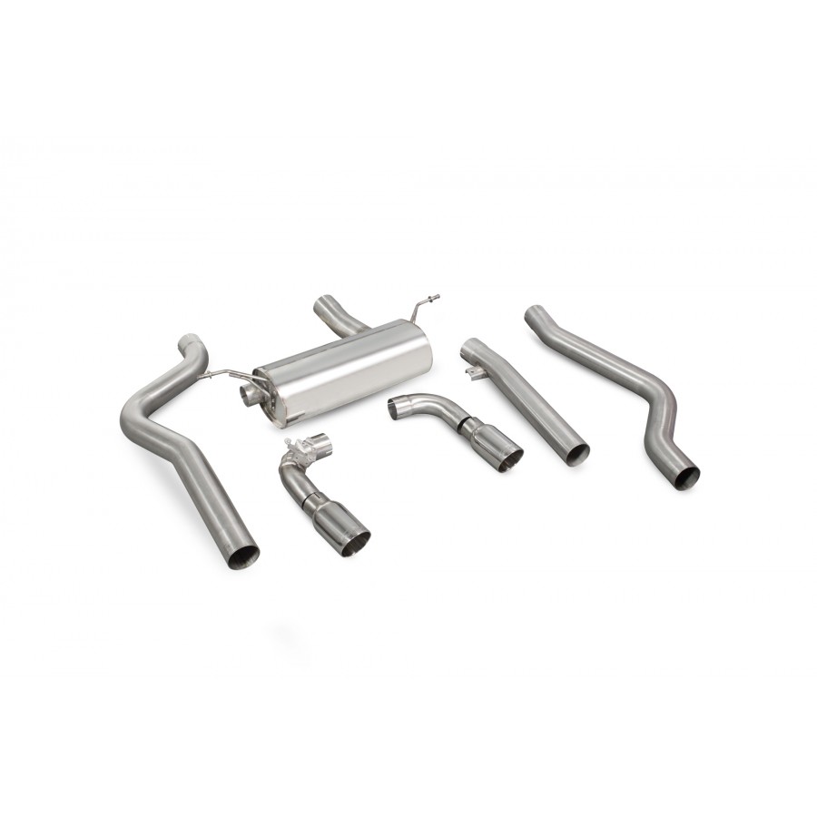 BMW 2 Series F22/23 M240i Non-GPF Model Non-res cat-back system with electronic valves Scorpion
