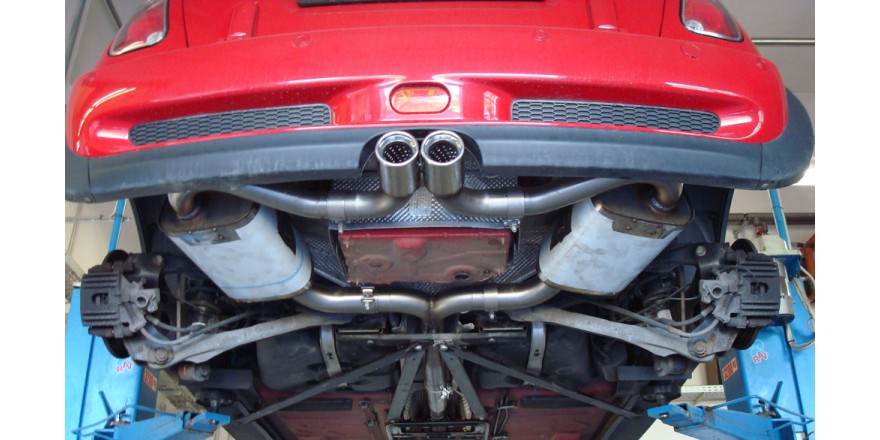 Mini Cooper S Cabrio R52 Einddemper rechts/links Uitgang midden