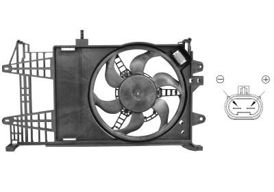 ventilator, 1.2, type Magneti, airco Fiat Punto, 2003-2009