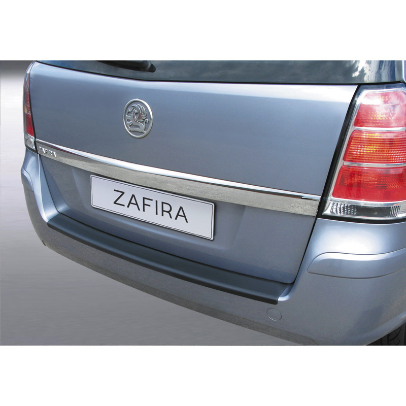 ABS Rear bumper protector  Opel Zafira B 2005-2014 Black