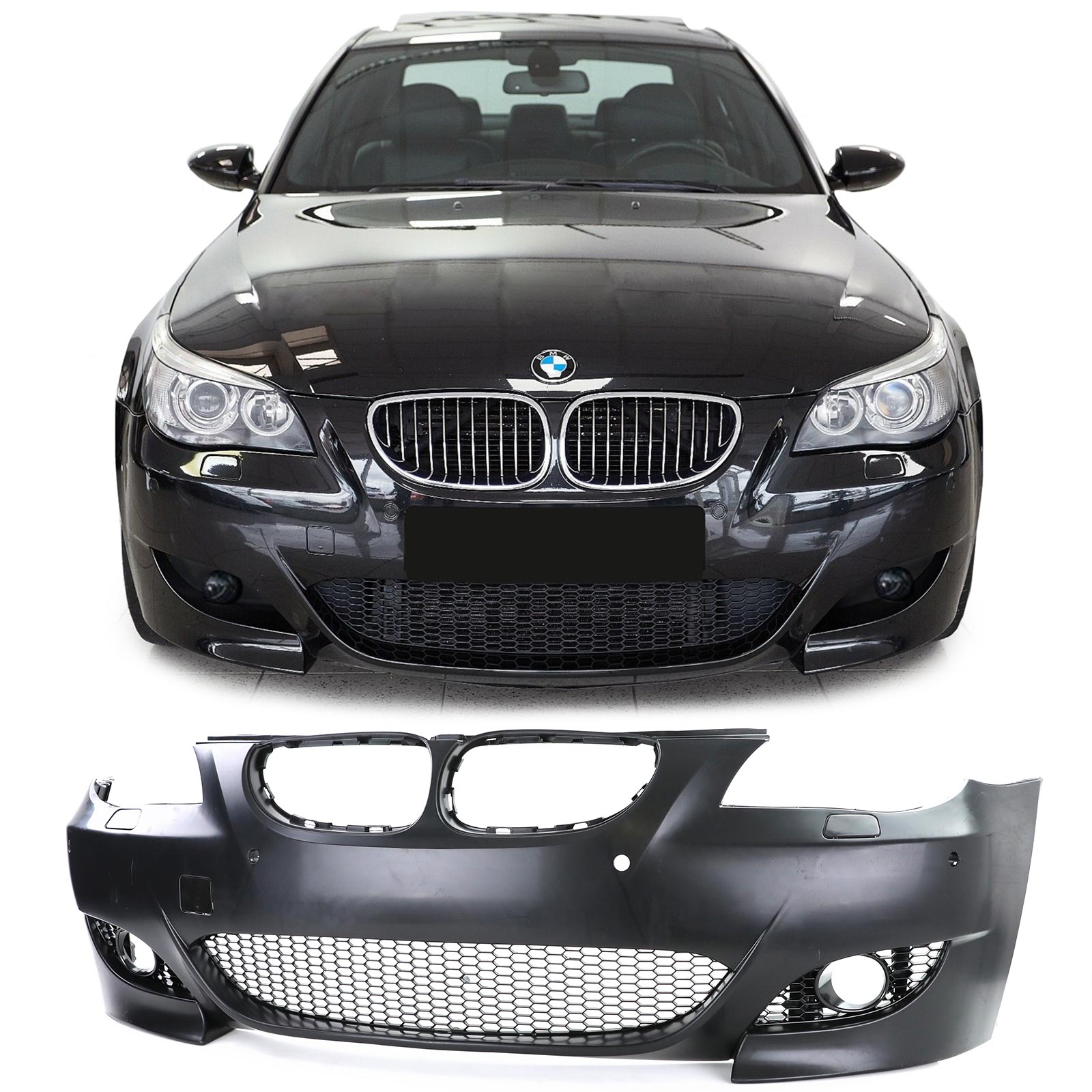 Voorbumper BMW 5-serie E60 03-07 M-look ABS kunststof