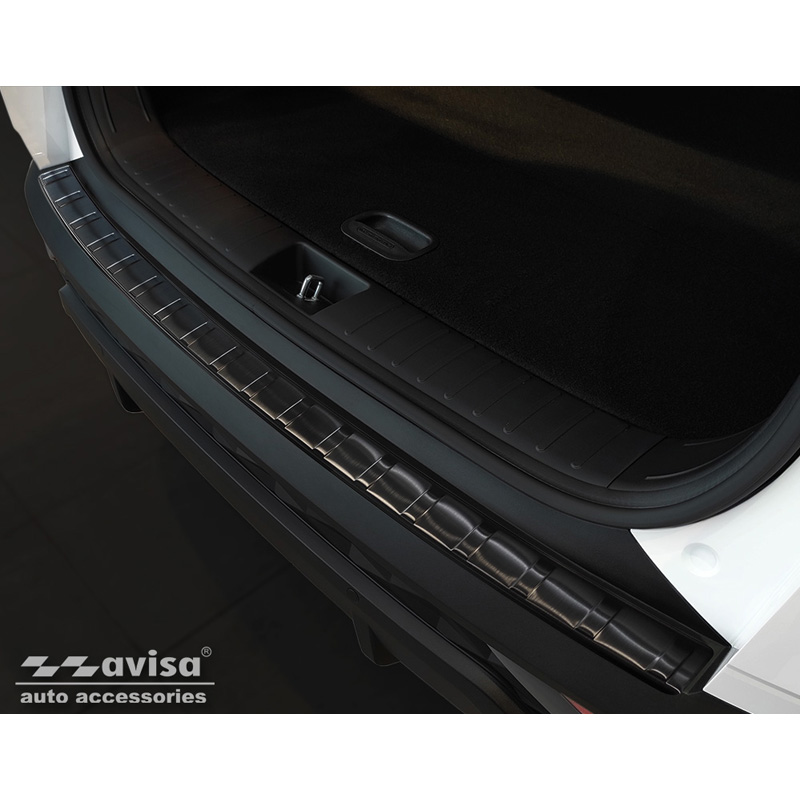 Zwart RVS Achterbumperprotector  Hyundai Tucson 2020-2024 & Facelift 2024- 'Ribs'