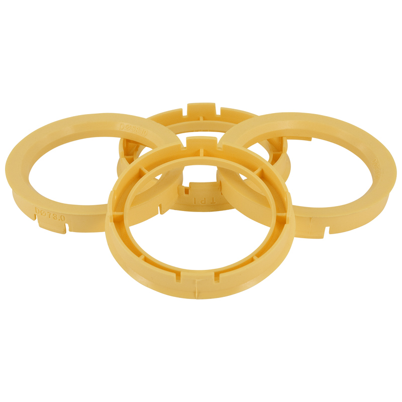 Set TPI Centreerringen - 67.1->54.1mm - Geel