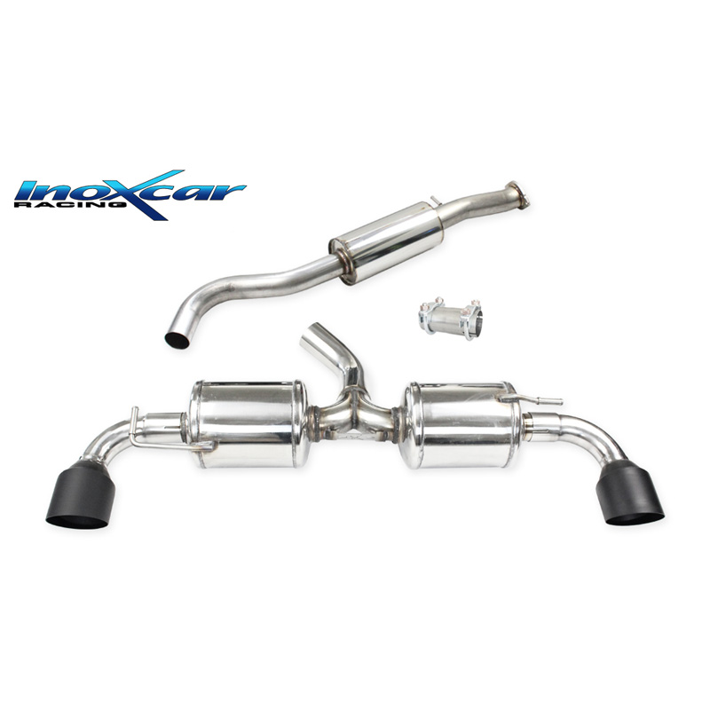 100% Inox Double Sport Exhaust  Toyota GR Yaris 1.6 (261HP) 2020- Ø65mm Left/Right 100mm Racing